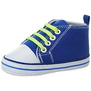 Playshoes Baskets Lacets Chaussures Premiers Pas, Bleu (Blau 7), 19 EU - Publicité