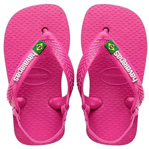 Havaianas Mixte Enfant Baby Brasil Logo II Sandales, Rose, 20 EU - Publicité