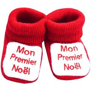 NOSBEBES® Chaussons bébé idée Cadeau bébé maternité ou idée Annonce de Grossesse (rose-PA) 0-3 mois Etroit - Publicité