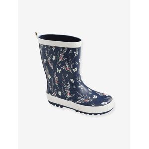 Vertbaudet Bottes de pluie fille en caoutchouc bleu marine BLEU 31 - Publicité