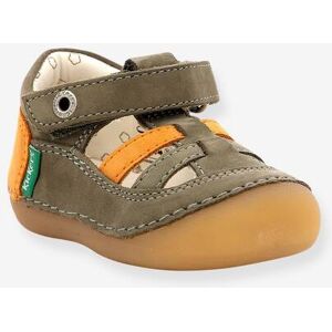 Sandales Cuir Bébé Sushy 927890-10-201 Kickers® Kaki VERT 25 - Publicité