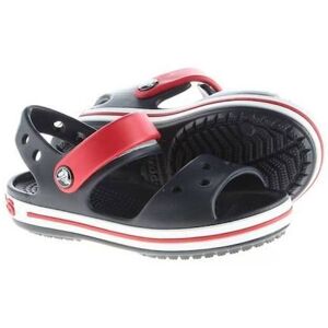 Sandales Crocs Crocband Pour Enfants - Marque Crocs - Couleur Graphite - 100% Synthétique Blanc 19 - Publicité