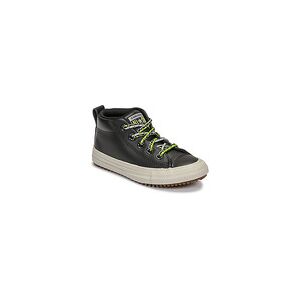 Baskets montantes enfant Converse CHUCK TAYLOR ALL STAR STREET BOOT DOUBLE LACE LEATHER MID Noir 28 garcons - Publicité