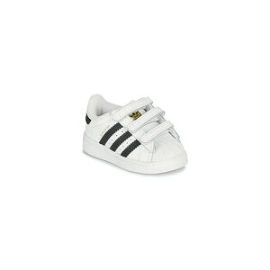 Baskets basses enfant adidas SUPERSTAR CF I Blanc 20,21,22,23,24,25,26,23 1/2,25 1/2,26 1/2 garcons - Publicité