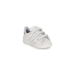 Baskets basses enfant adidas SUPERSTAR CF I Blanc 22 filles - Publicité