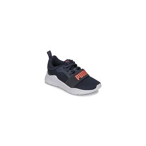 Baskets basses enfant Puma PS PUMA WIRED RUN Marine 28,29,30,31,33,34,35 garcons - Publicité