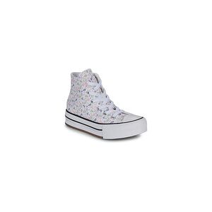 Baskets montantes enfant Converse CHUCK TAYLOR ALL STAR EVA LIFT PLATFORM FELINE FLORALS Blanc 28 filles - Publicité