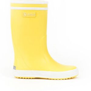 Aigle Lolly Pop - Bottes de pluie enfant Jaune / Blanc 26 - Publicité