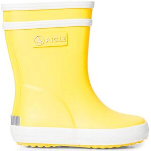 Aigle Baby Flac - Bottes de pluie enfant Jaune New 22 - Publicité