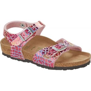 Birkenstock Rio Kids Vegan Micro Fibre - Sandales enfant Flashy Hologram Pink 27 - Normal - Publicité