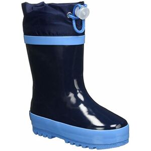 Playshoes bottes de pluie rayures basiques bleu foncé - Publicité
