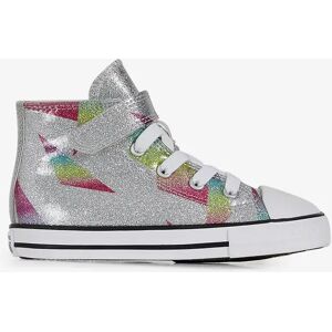 Converse Chuck Taylor All Star Hi Glitter Cf - Bébé argent/blanc 22 unisexe - Publicité