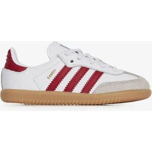 Adidas Originals Samba El - Bebe blanc/rouge 27 unisexe