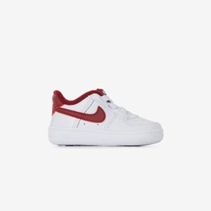 Nike Force 1 Crib - Bebe blanc/rouge 18.5 unisexe