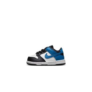 Chaussures Nike Dunk Low Blanc/Noir/Bleu Enfant - DH9761-104 Blanc/Noir/Bleu 4C unisex - Publicité