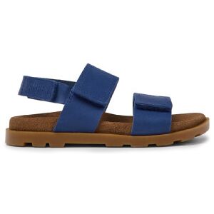 Camper unisex pour enfant. K800490-001 Sandales en cuir bleu Brutus (29), Plat, Velcro, Casuel, mode enfantine - Publicité