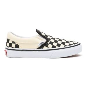 Vans unisex pour enfant. VN000ZBUEO11 Checkboard Classic Slip-On Sneakers blanc, noir (29), Tissu, Plat, Aucun, Casuel, mode enfantine - Publicité