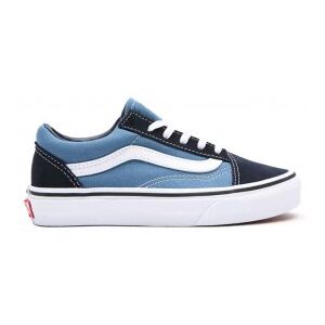 Vans unisex pour enfant. VN000W9TNWD1 Chaussures OLD SKOOL JUNIOR bleu (28), Plat, Cuir, Lacets, Casuel, Sport, mode enfantine - Publicité