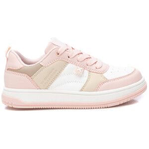 Xti Kids pour fille. 15069501-NUDE Formateurs 150695 nude (34), Plat, 1 à 3 cm, Lacets, Casuel, mode enfantine - Publicité