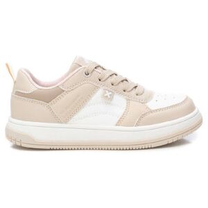 Xti Kids pour fille. 15069502-BEIGE Baskets 150695 beige (34), Plat, 1 à 3 cm, Lacets, Casuel, mode enfantine - Publicité