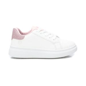 Xti Kids pour fille. 15082301-NUDE Baskets 150823 blanc (31), Plat, 1 à 3 cm, Lacets, Casuel, mode enfantine - Publicité