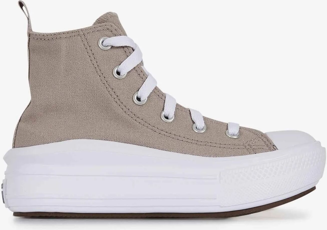 Converse Chuck Taylor All Star Move Hi - Bébé taupe/blanc 28 unisexe