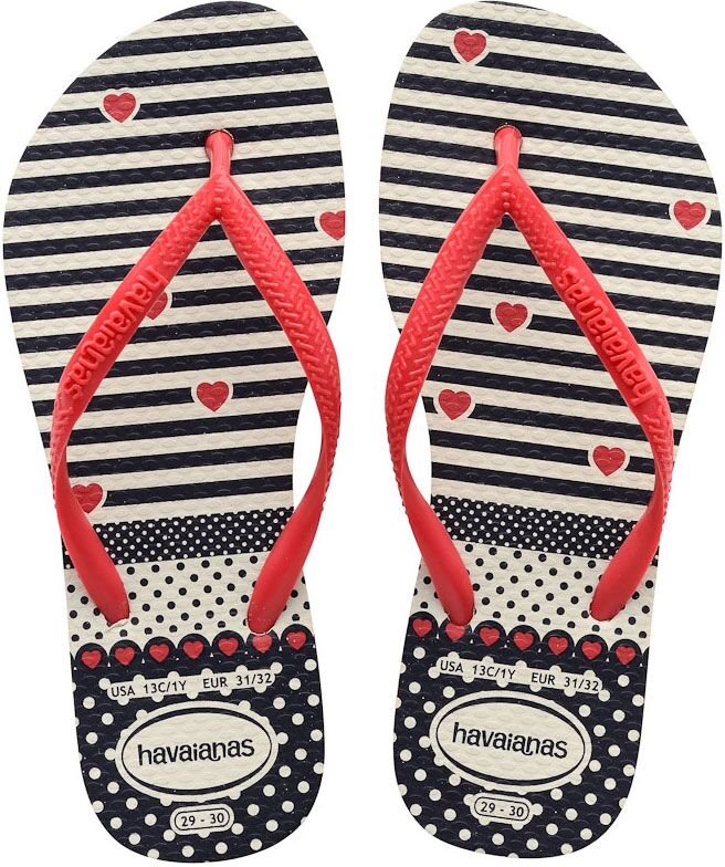 HAVAIANAS KIDS SLIM FASHION (4129934-BCO/MARINHO)