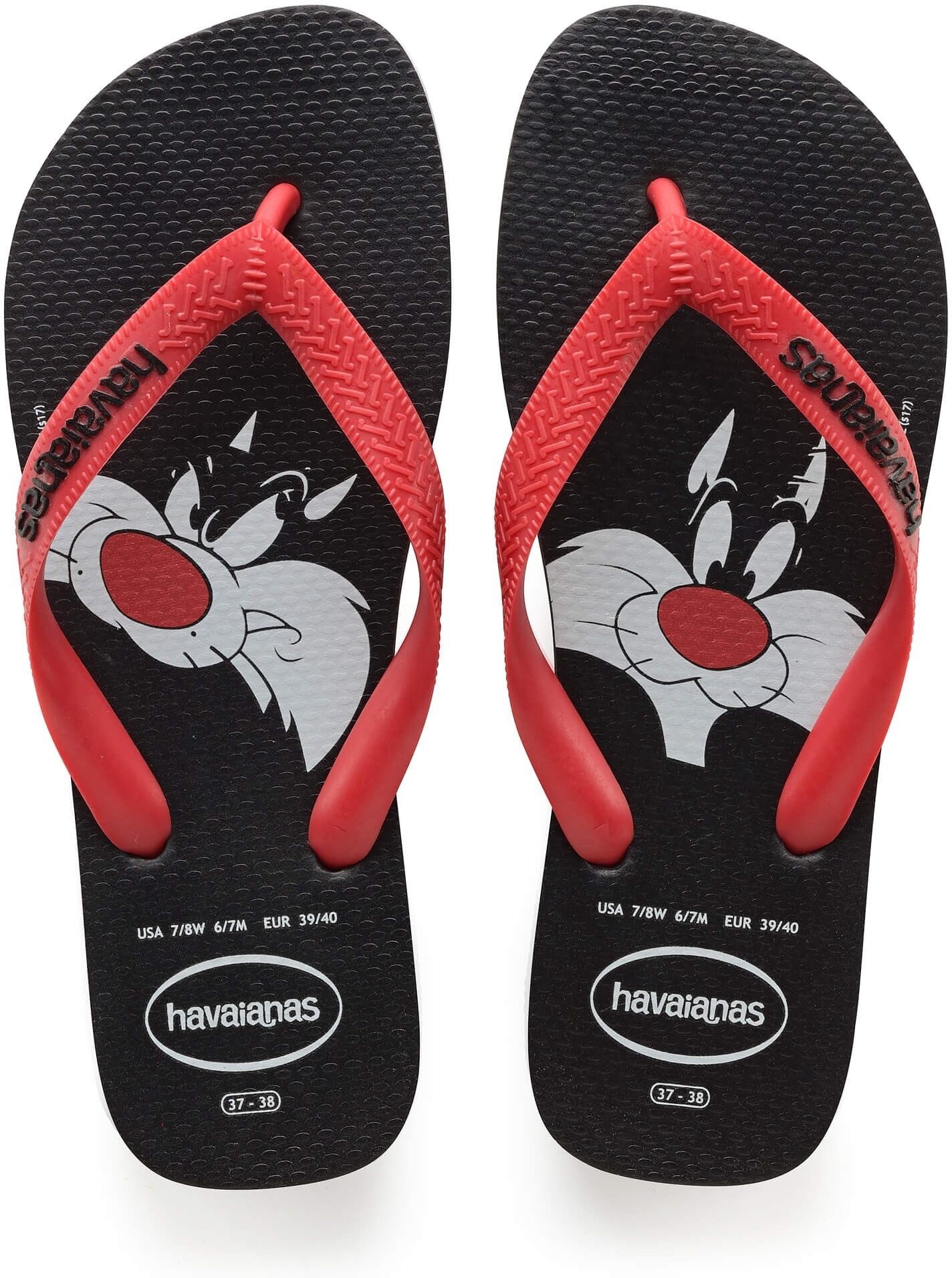 HAVAIANAS SANDALS KIDS LOONEY TUNES (4140276.1-PTO/VERMELHO)