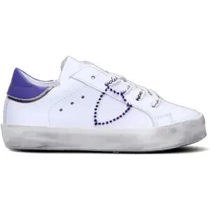 PHILIPPE MODEL Sneaker bimba bianca/viola in pelle BIANCO 21