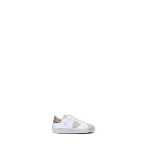 PHILIPPE MODEL Sneaker bimba bianca/beige in pelle BIANCO 25