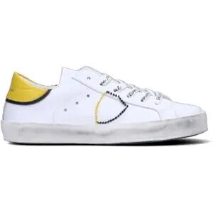 PHILIPPE MODEL Sneaker bimbo bianca/gialla in pelle BIANCO 33