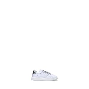 PHILIPPE MODEL Sneaker bimba bianca/argento in pelle BIANCO 31