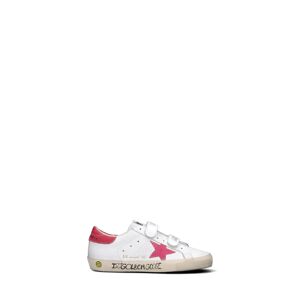 GOLDEN GOOSE Sneaker ragazza bianca/fucsia in pelle BIANCO 40