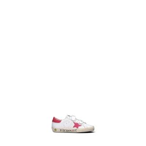 GOLDEN GOOSE Sneaker bimba bianca/fucsia in pelle BIANCO 35