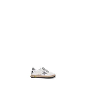 GOLDEN GOOSE BALL STAR NEW Sneaker bimba bianca/argento in pelle BIANCO 33