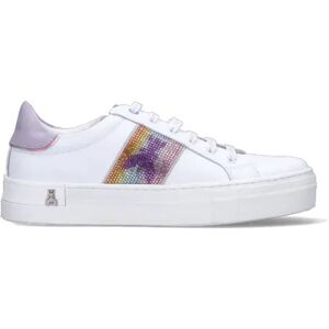 PATRIZIA PEPE JUNIOR Sneaker ragazza bianca/lilla in pelle BIANCO 39