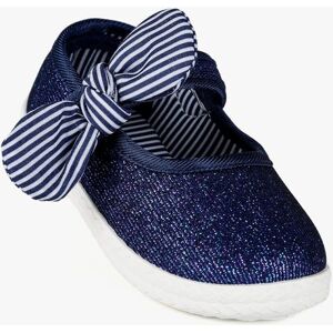 Original Marines Ballerina da bambina in lurex con fiocco Ballerine bambina Blu taglia 24