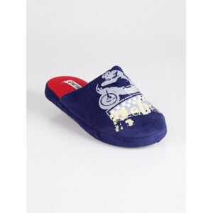 Sweet Pantofole bimbo in tessuto scamosciato Pantofole bambino Blu taglia 34