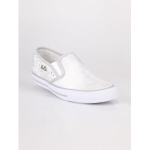 Lulu' Sneakers slip on con pizzo Bianco Sneakers Basse bambina Bianco taglia 25