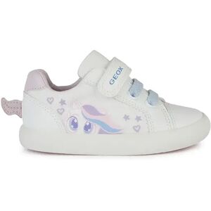 Geox Sneakers Bianche Bambina BIANCO/ROSA 20