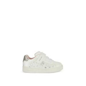 Geox Sneakers Bianche Bambina BIANCO/ARGENTO 20