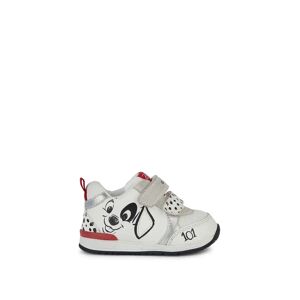 Geox Sneakers Bianche Bambina BIANCO/ROSSO 19