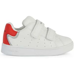 Geox Sneakers Bianche Bambino BIANCO/ROSSO 21