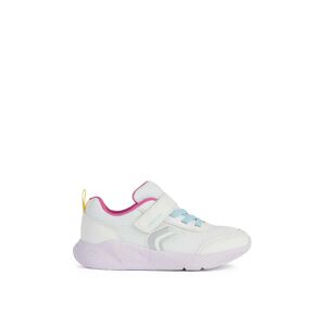 Geox Sneakers Bianche Ragazza BIANCO/MULTI 28