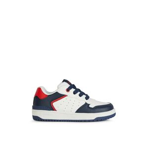 Geox Sneakers Bianche Ragazzo BIANCO/NAVY 28