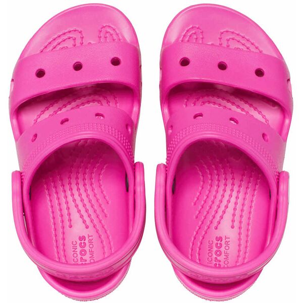 crocs classic sandal t j - bambina pink 9 us