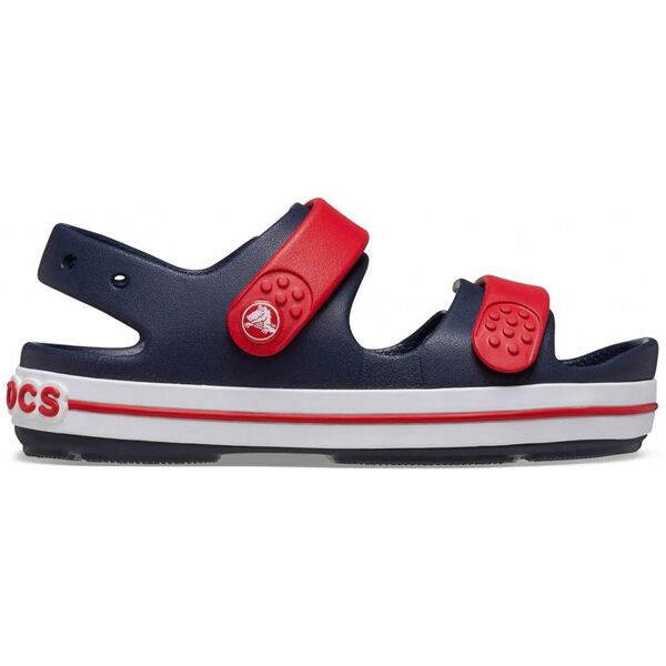 crocs crocband cruiser kid - sandali - bambini dark blue/red 11 us