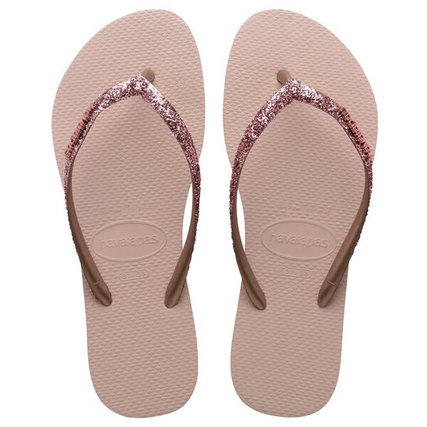 havaianas slim glitter ii mini - infradito - bambina rose 29/30 br