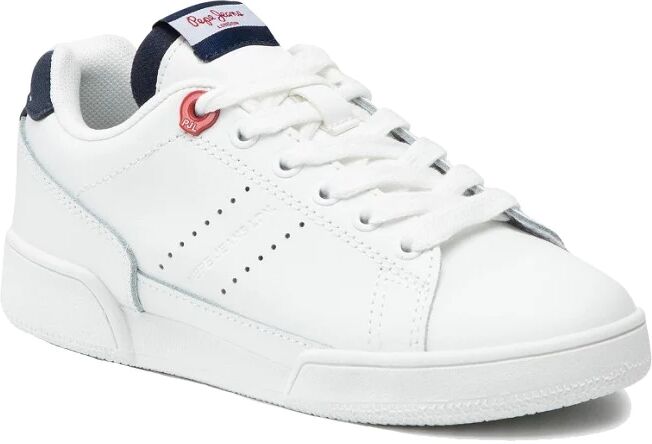 PEPE JEANS Scarpe Bimbo Art Pbs30501 800 Colore White Misura A Scelta WHITE