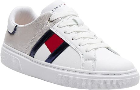 Tommy Hilfiger Scarpe Bimbo Art T3a9-33201-1355 WHITE/SILVER